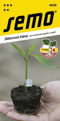 Klipsy silikonové pro roubování paprik a rajčat - 5 ks  série "Roubuj s námi"