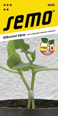 Klipsy silikonové pro roubování okurek a melounů - 5 ks  série "Roubuj s námi"