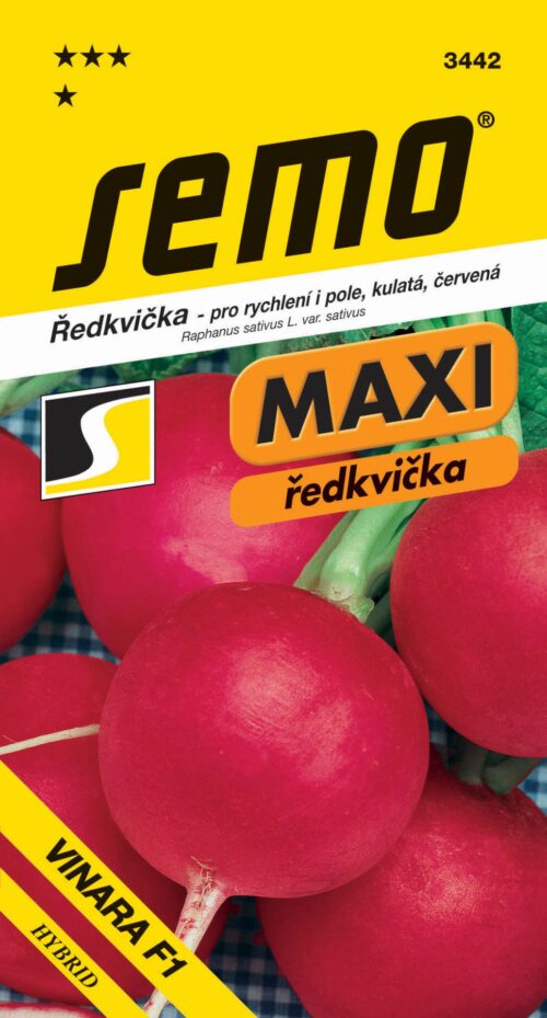 Ředkvička červ. - Vinara F1 rychl,pole 1,5g - série MAXI - Obrázek 1
