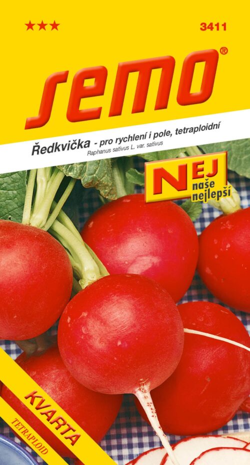 Ředkvička červ. - Kvarta tetraploidní rychl,pole 5g - série NEJ - Obrázek 1