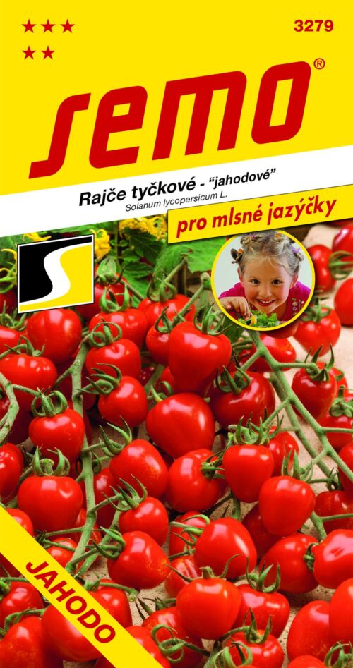 Rajče tyč. jahodové - Jahodo 30s - série JAZÝČKY - Obrázek 1