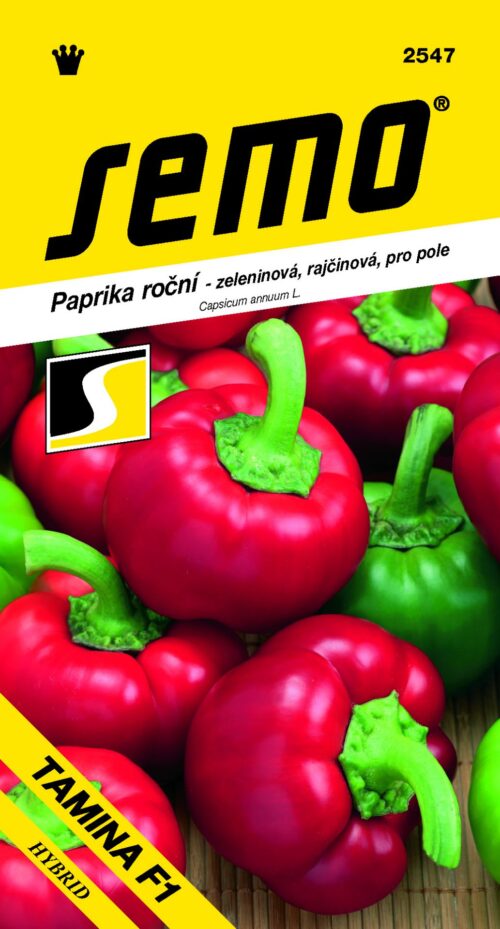 Paprika zel. sladká F1 - Tamina F1 pole, rajčinová 15s - Obrázek 1