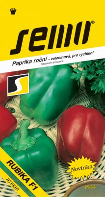 Paprika zel. sladká F1 - Rubika F1 rychl 15s