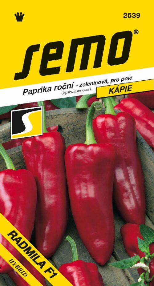 Paprika zel. sladká F1 - Radmila F1 rychl,pole pravá kápie 15s - Obrázek 1