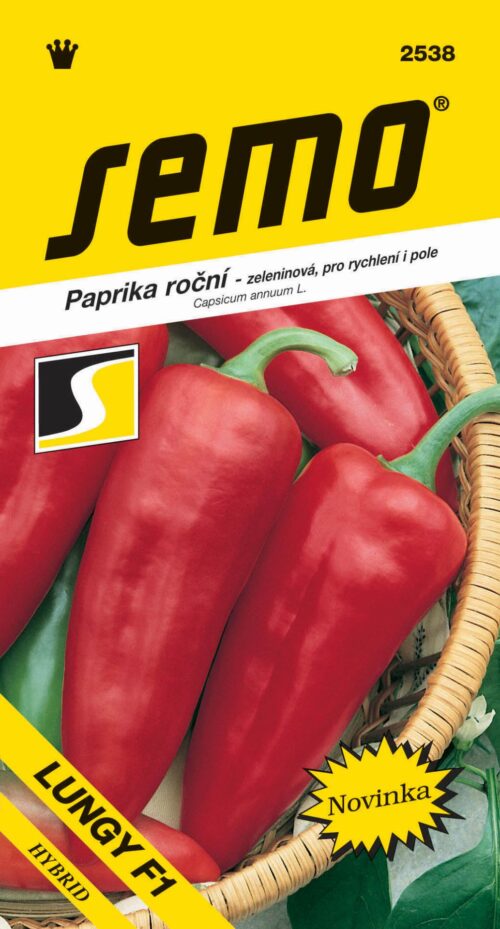 Paprika zel. sladká F1 - Lungy F1 rychl.,pole 15s - Obrázek 1