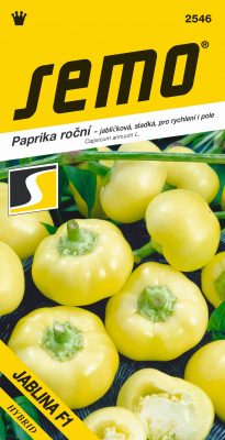Paprika zel. sladká F1 - Jablina rychl,pole 15s - série JAZÝČKY