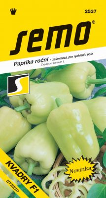 Paprika zel. sladká F1 - Kvadry F1 rychl.,pole 15s