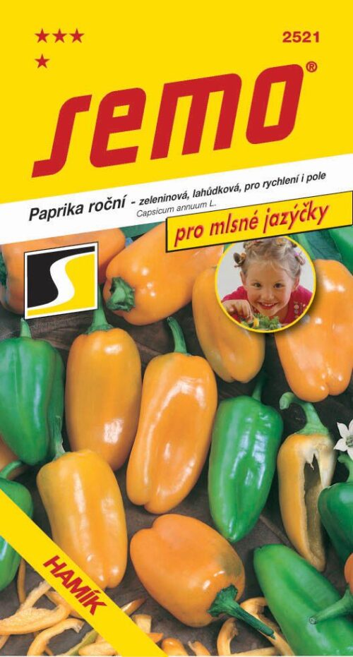 Paprika zel. sladká - Hamík® rychl,pole 30s - série JAZÝČKY - Obrázek 1