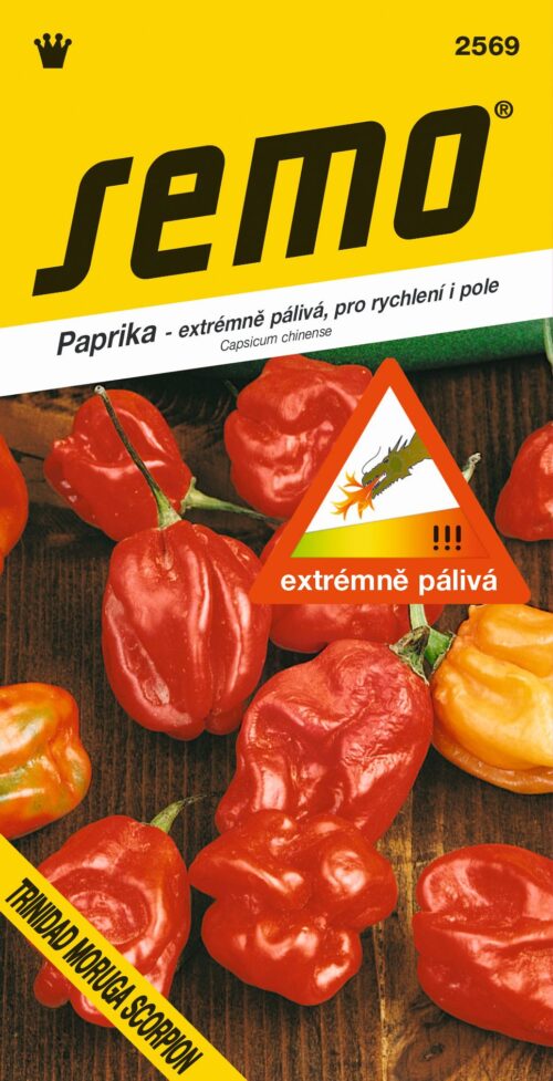 Paprika zel. pálivá - Trinidad Moruga Scorp. Red 10s /SHU 1 200 000/ - Obrázek 1