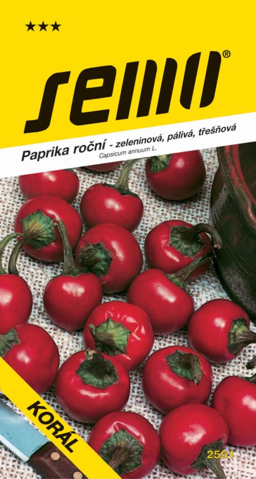 Paprika zel. pálivá - Korál třešňová, pole 0,5g  /SHU 30 000/ - Obrázek 1