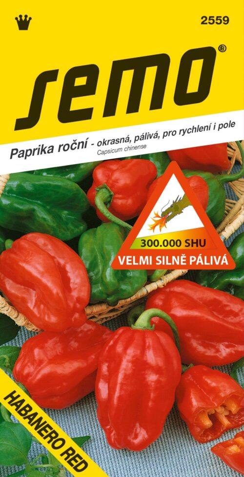 Paprika zel. pálivá - Habanero Red 15s  /SHU 300 000/ - Obrázek 1