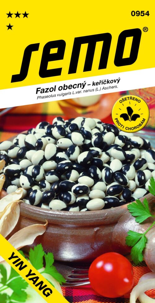 Fazol keř. bílo-černý - Yin Yang 10g - Obrázek 1
