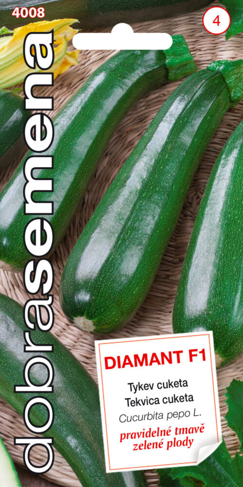 Dobrá semena Tykev cuketa - Diamant F1, zelená 1,5g - Obrázek 1