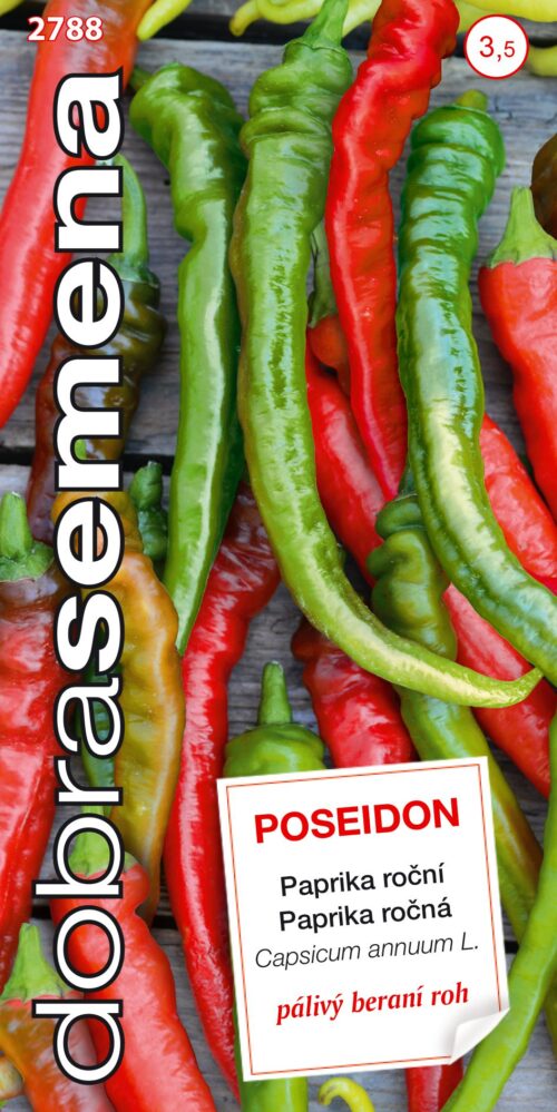 Dobrá semena Paprika zel. beraní roh - Poseidon, pálivý 40s - Obrázek 1