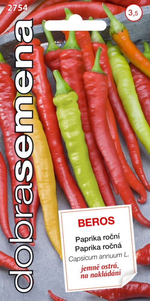 Dobrá semena Paprika zel. beraní roh - Beros, mírně ostrý 0,6g - Image 1