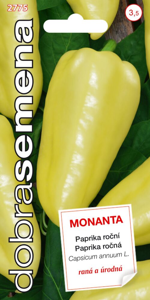 Dobrá semena Paprika zel. - Monanta smetanová 40s - Obrázek 1