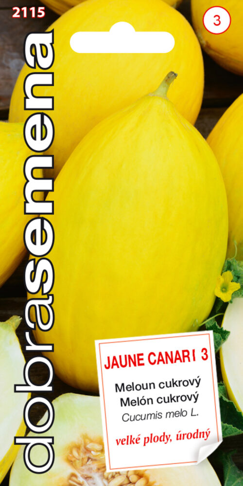 Dobrá semena Meloun cukrový - Jaune Canari 3 20s - Obrázek 1