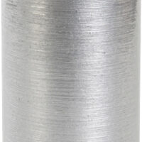 Svíčka válec Kontury drátkovaný motiv 70x130 mm - metalická stříbrná