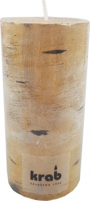 Svíčka válec Bříza 60x120 mm - rustikální