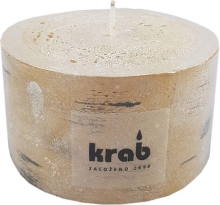 Svíčka válec Bříza 90x50 mm - rustikální