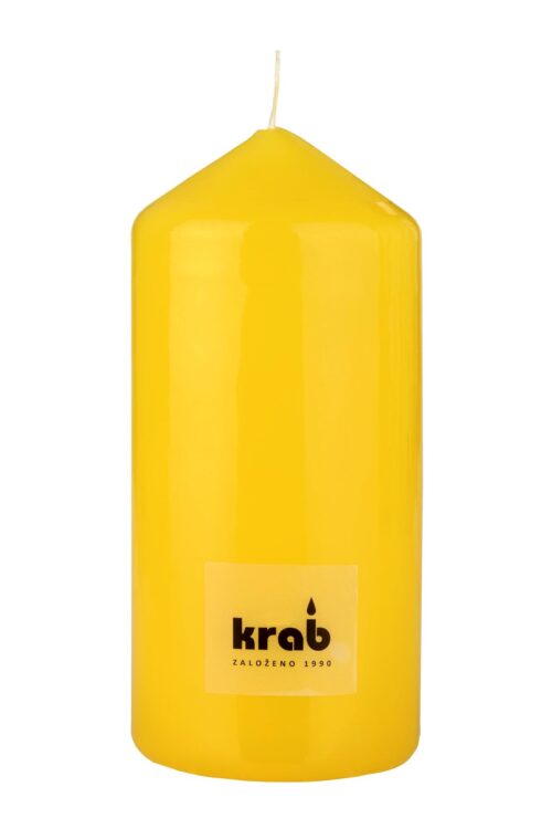 Svíčka válec 70x150 mm - žlutá - Obrázek 1