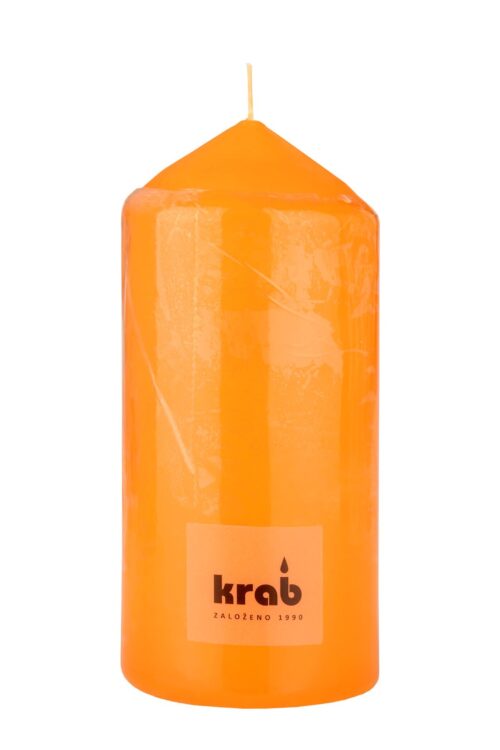 Svíčka válec 60x110 mm - oranžová - Obrázek 1