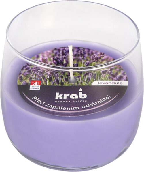 Svíčka sklo - aroma levandule 125 g - Obrázek 1