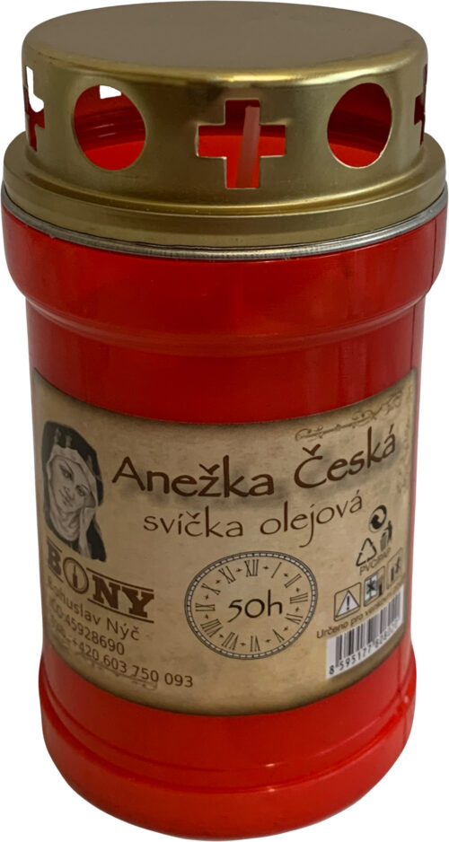 Svíčka olejová Anežka Česká - 150 g - Obrázek 1