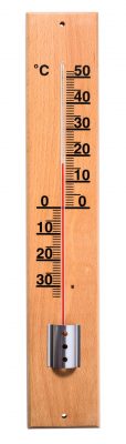 Teploměr venkovní - Chatový (3201) - dřevěný, 49 cm