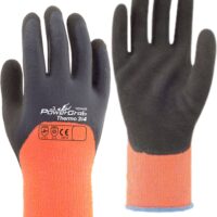 Rukavice PowerGrab Thermo oranžové vel. 10/XL Rosteto