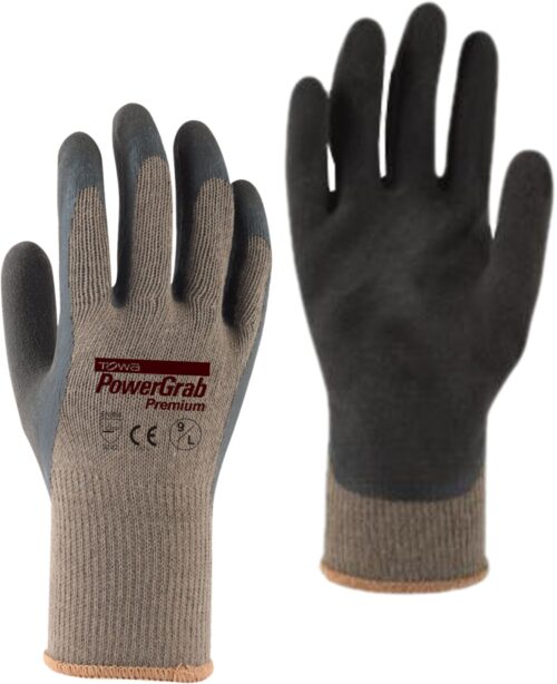 Rukavice PowerGrab Premium šedé vel. 10/XL Rosteto - Obrázek 1