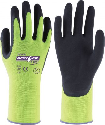 Rukavice AktivGrip Lite limetkové vel. 9/L Rosteto