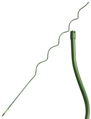 Tyč kovová spirála poplastovaná dutá 210 cm tl. 11 mm