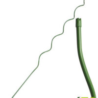 Tyč kovová spirála poplastovaná dutá 150 cm tl. 11 mm