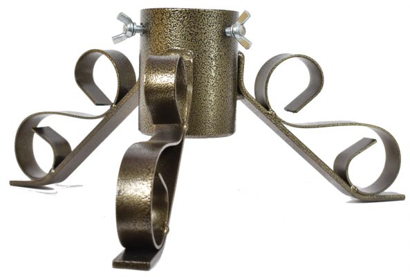 Stojánek vánoční kovový - zlatý 64 mm