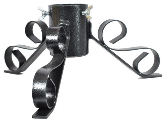 Stojánek vánoční kovový - černý metalický 64 mm