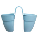 Květináč Vibia Campana Flower Twin - vintage blue 21 cm - Obrázek 3