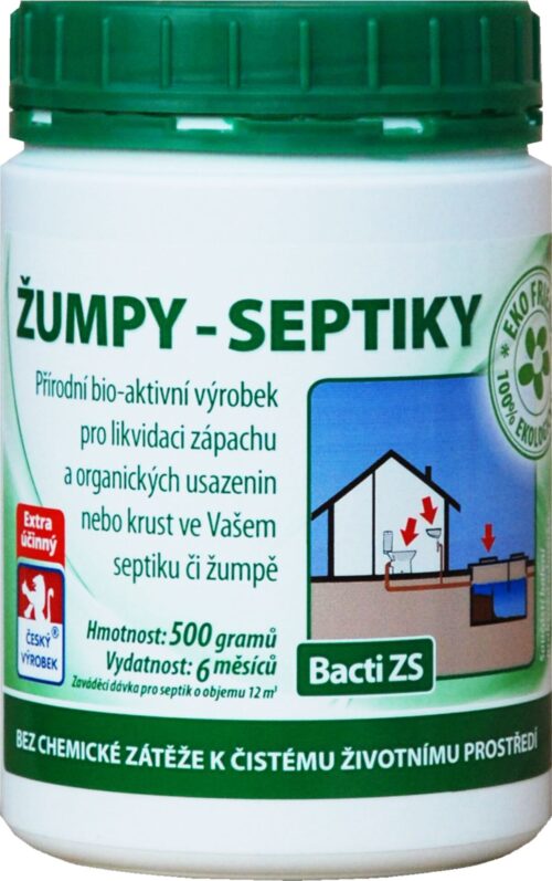 Enzym žumpy a septiky Bacti ZS - 500 g - Obrázek 1