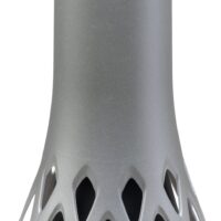 Váza hřbitovní Roseta stříbrná - se zátěží 1,3l