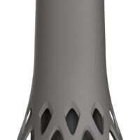 Váza hřbitovní Roseta antracit - se zátěží 1,3l