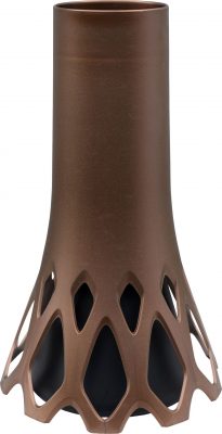 Váza hřbitovní Roseta bronz - se zátěží 1l