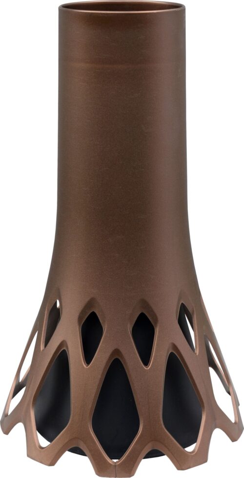 Váza hřbitovní Roseta bronz - se zátěží 1l - Obrázek 1