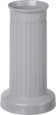 Váza hřbitovní rovná šedá - těžké dno