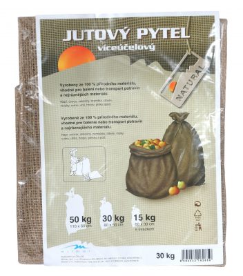 Jutový pytel 30 kg (50x80 cm)