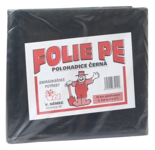 Folie černá 10 bm polohadice 0,8x10 m - Obrázek 1