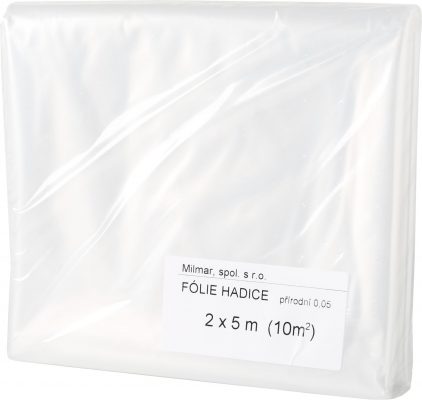Folie čirá 5 bm hadice 2x5 m
