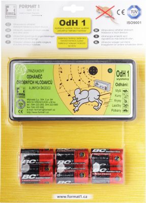 Odhaněč ultrazvukový - OdH 1 slyšitelný s bateriemi (6ks) v blistru