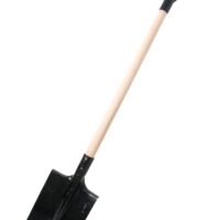 Rýč obdelník černý - s násadou, umělá ručka