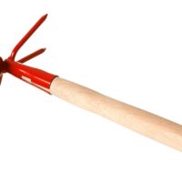 Okopávačka s nás. 27 cm Rosteto - srdcová 2 hroty - oranžová