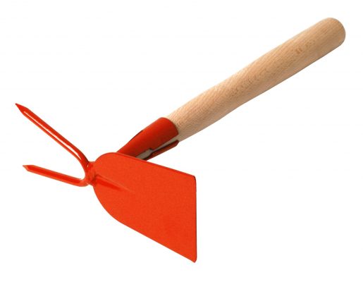 Okopávačka s nás. 27 cm Rosteto - rovná 2 hroty - oranžová